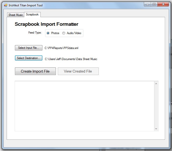 Scrapbook Import Formatter Scrapbook Import Formatter
