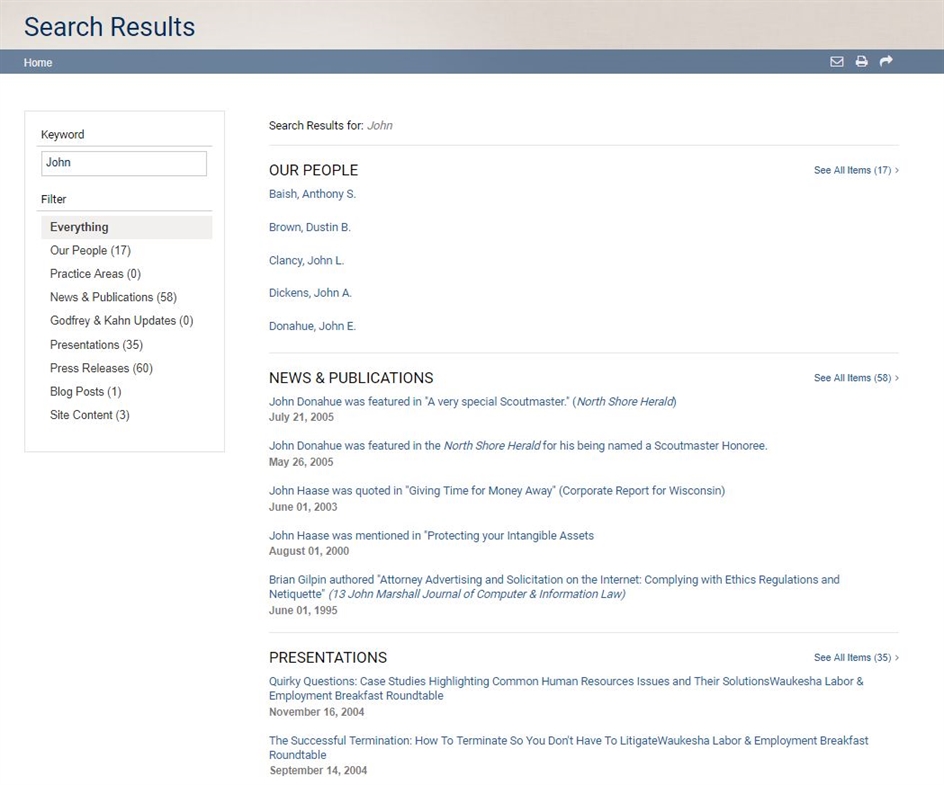 Segmented Search Example Segmented Search Example