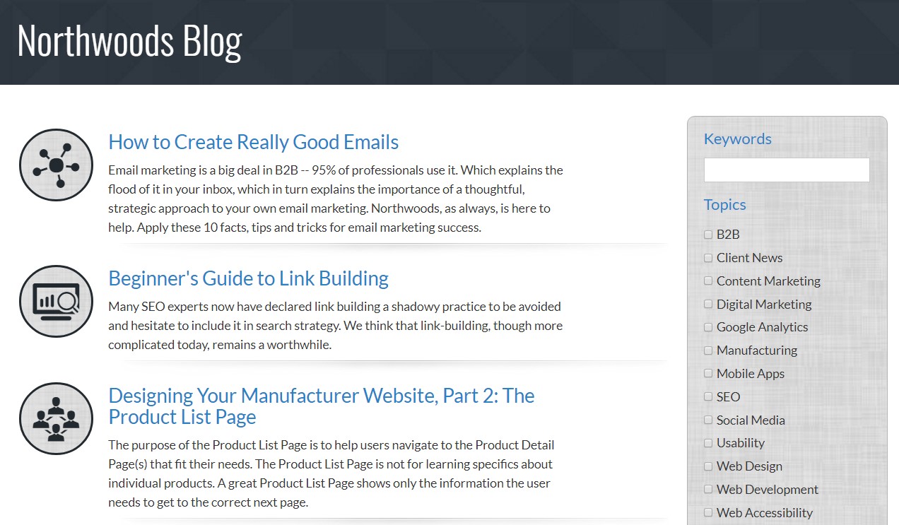 Blog Landing Page