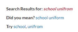 Spell Check In Site Searches
