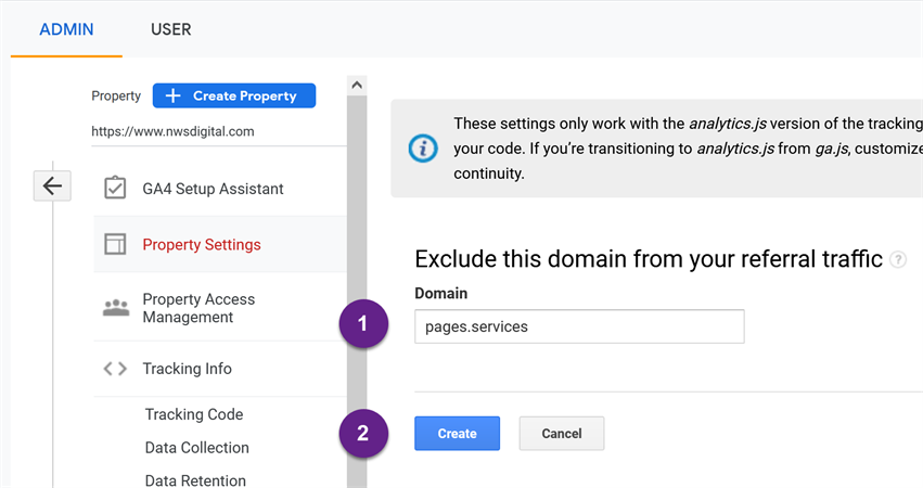 Referral Exclusion List Set Up