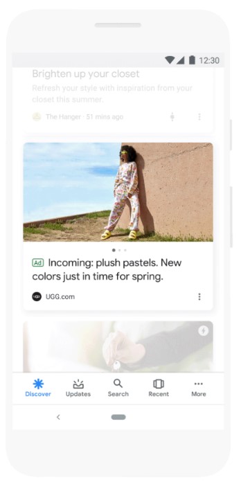 Example of Google Discovery Ad