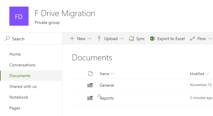 Migration of documents example