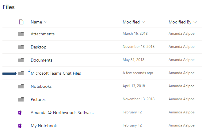 Microsoft Team Chat Files
