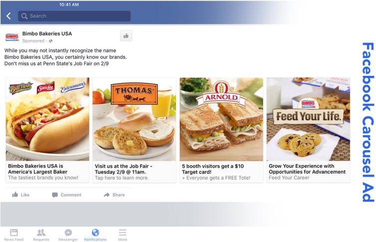 Facebook Carousel Ad
