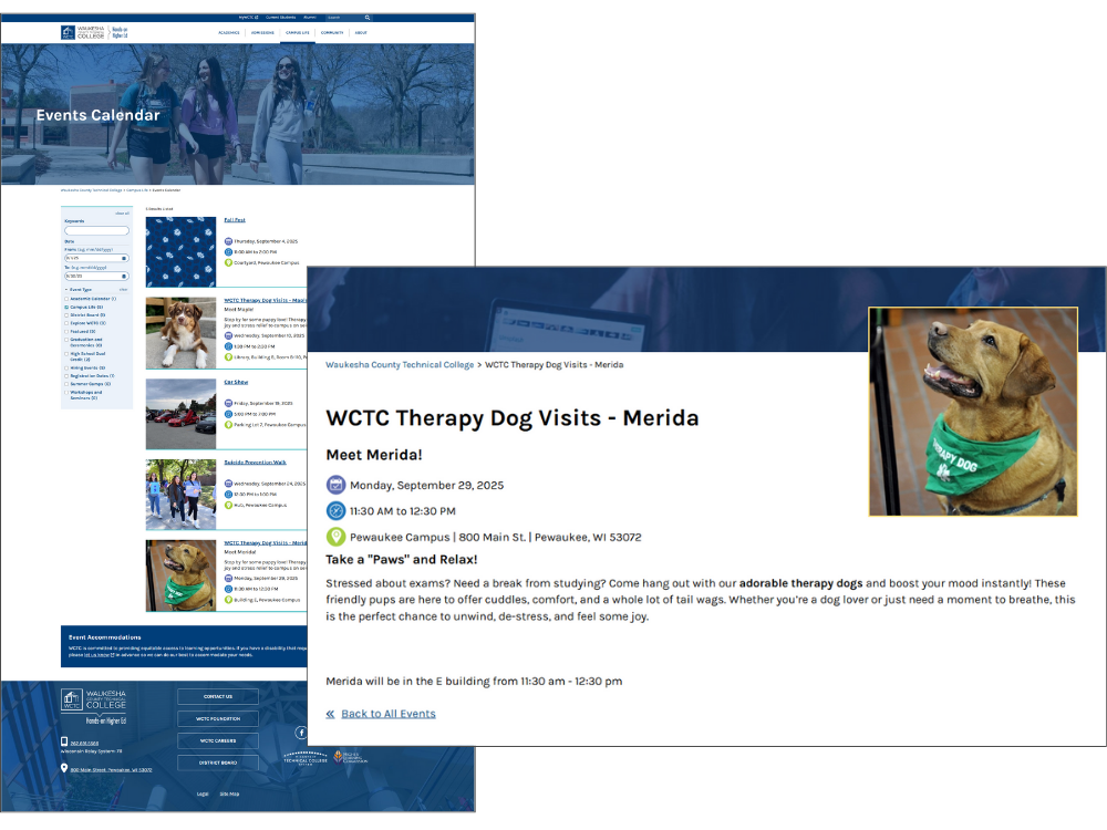 WCTC Events Calendar