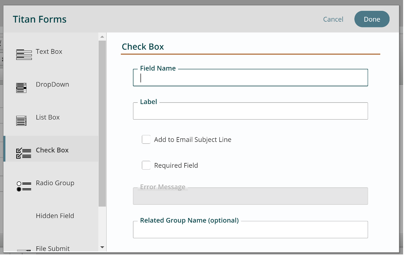 Add A Check Box To A Form