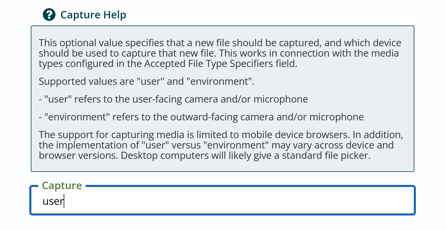 Capture Field