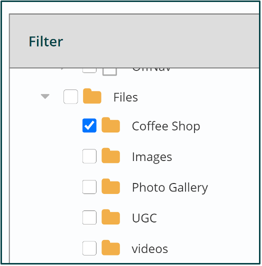chose file pile filter block